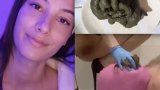Human Toilet Femdom Poop Feeding Tease (Collage Edit)