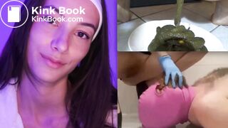 Human Toilet Femdom Poop Feeding Tease (Collage Edit)