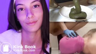 Human Toilet Femdom Poop Feeding Tease (Collage Edit)