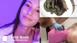 Human Toilet Femdom Poop Feeding Tease (Collage Edit)