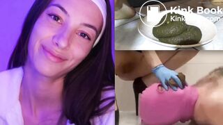 Human Toilet Femdom Poop Feeding Tease (Collage Edit)