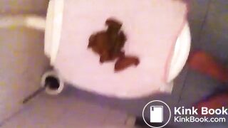 blonde pornstar massive shit on toilet