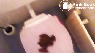 blonde pornstar massive shit on toilet