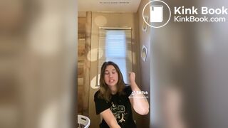Girl pooping on the toilet TikTok