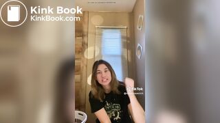 Girl pooping on the toilet TikTok