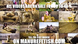 ManureFetish Spring Sale - Girls in cowshit