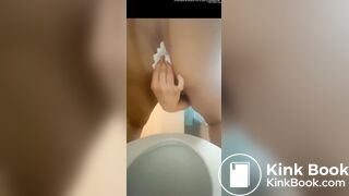 Same BBW pawg toilet pooping