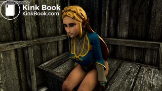 BOTW Zelda Bombs an Outhouse