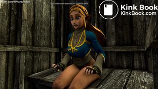 BOTW Zelda Bombs an Outhouse