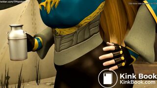 BOTW Zelda Bombs an Outhouse