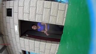Chinese girl toilet pooping
