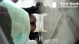 Chinese girl toilet pooping