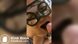 Yuna washes down her scat meal with mouthfuls of piss