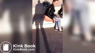 Hot girl shitting in the streets