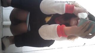 Chinese girl pooping 9