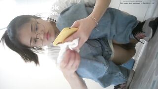 Chinese girl pooping 6
