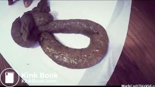 Thick Booty White Girl Dropping Some Huge Logs