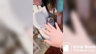 Nerdybeautiful brunette multiple enama and shit