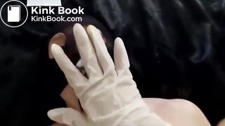 MISTRESS SPITS AND SHITS ON TOILET SLAVE