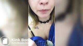 Swallowing shit from butt plug