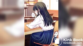 Girl fart and poop animated