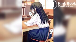 Girl fart and poop animated