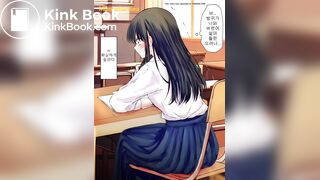 Girl fart and poop animated