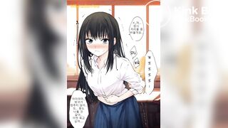Girl fart and poop animated