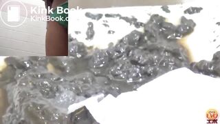 Japanese girls punish their toilet