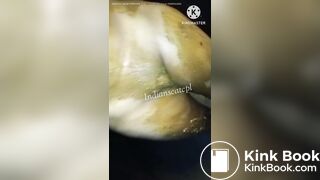 Indian girl cover with scat