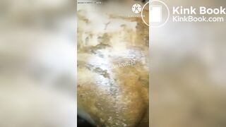 Indian girl cover with scat