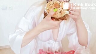 Eating a shit burger