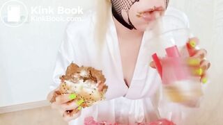 Eating a shit burger