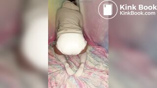 Diaper girl mess explosion