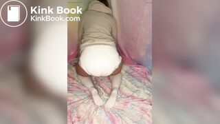 Diaper girl mess explosion