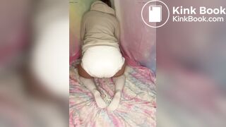 Diaper girl mess explosion