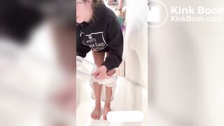 Very cute girl with shits