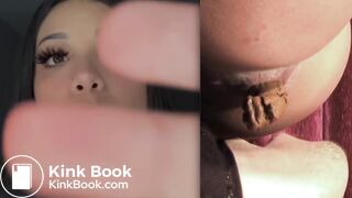 Sensual Latina Human Toilet Poop Eating (Collage Edit)