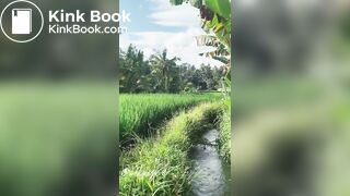 Beautiful Asian girl pooping 01