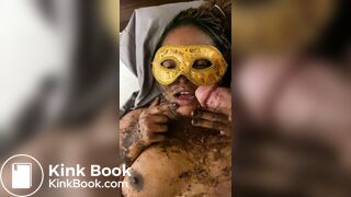 Shit-caked Yuna Silva nurses piss from my cock