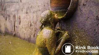 Diving in the manure pit full of cowshit