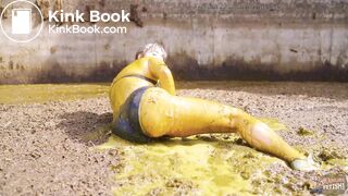 Diving in the manure pit full of cowshit