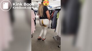girl shit herself in public store