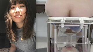 Human Toilet Funnel For Cute Asian Girl (Collage Edit)