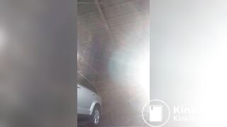 Naughtia has diarrhea in her driveway