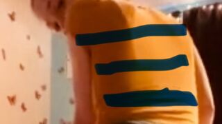 Cute teen does diarrhea in jeans