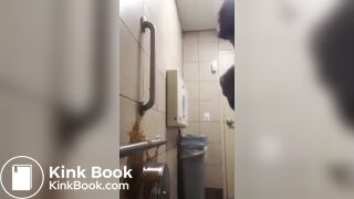 Girl Diarrhea on Wall