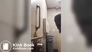 Girl Diarrhea on Wall