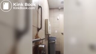 Girl Diarrhea on Wall
