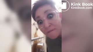 Girl Diarrhea on Wall